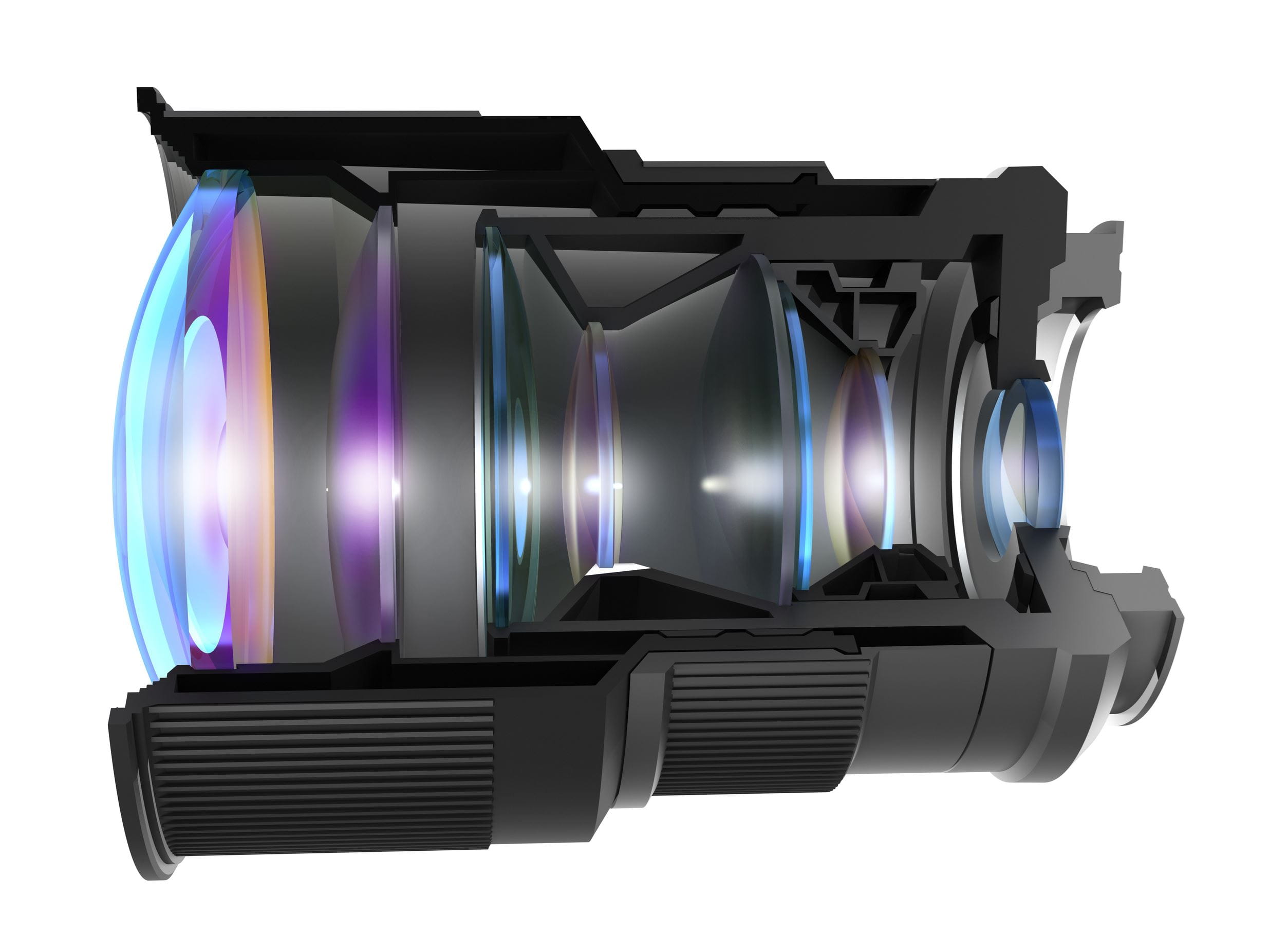 Cross section camera lens